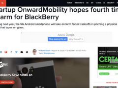 搭载Android系统和物理键盘的5G黑莓手机最快明年发布